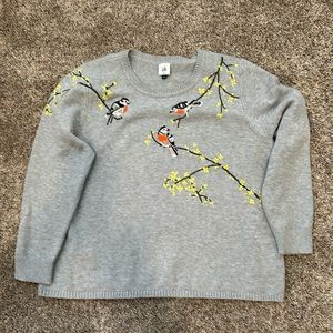 CABI songbird pullover embroidered sweater